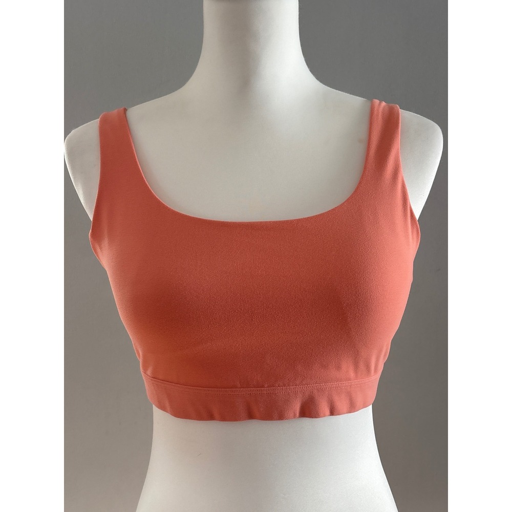 Athleta Orange women's padded‎ sports bra Medium